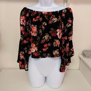 Floral crop top